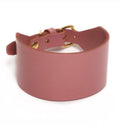 ICONIC klasszikus bőr nyakörv, pink