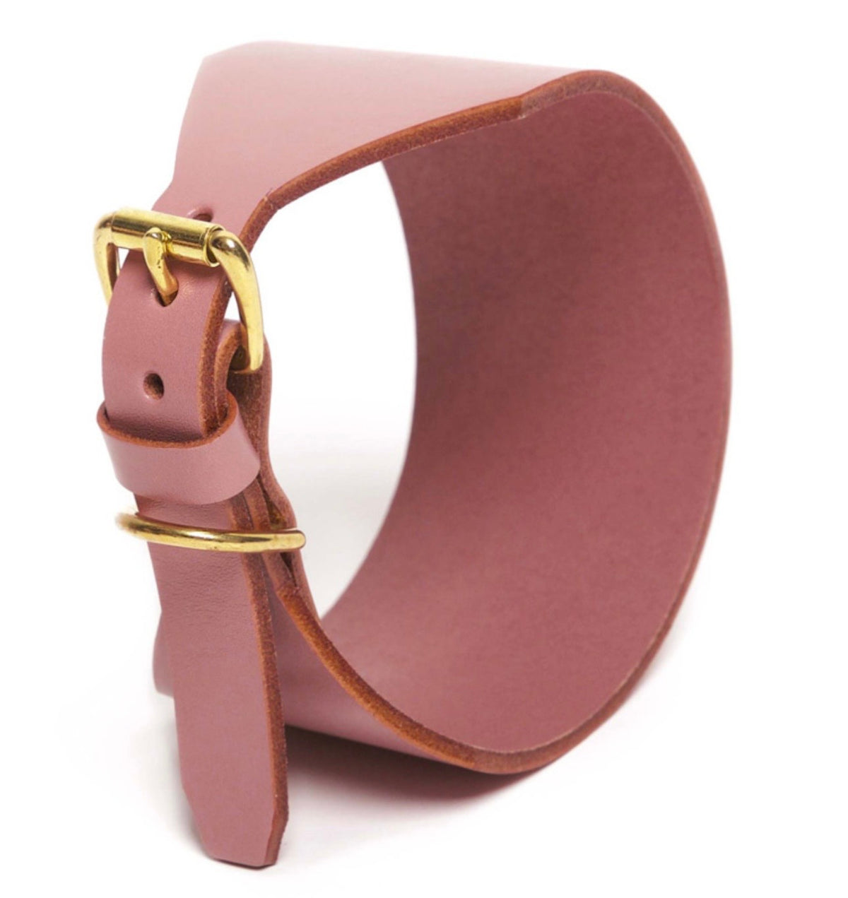 ICONIC klasszikus bőr nyakörv, pink